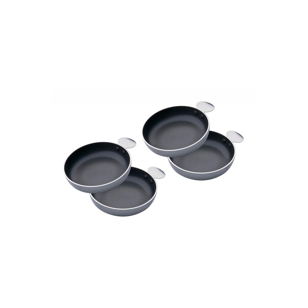 Tapas-pannesett 4-delt Ø12,5 cm med belegg Cadac forfra