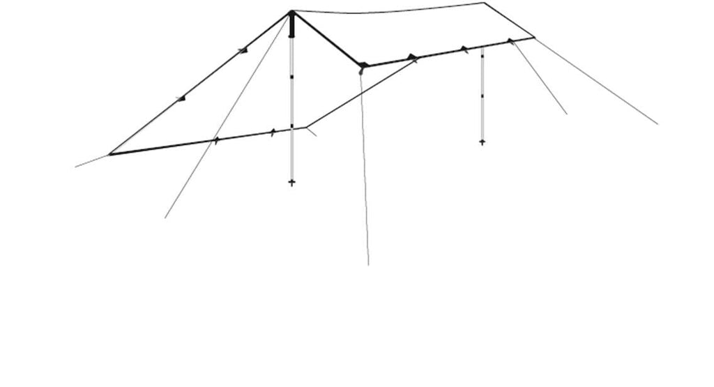 Nærbilde av materiale på Tarp 300x300 cm vannsøyle 5000 mm 0,9 kg - Robens