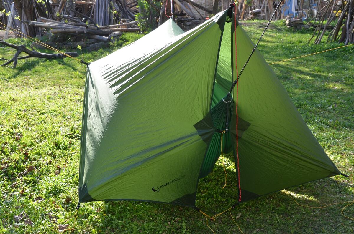 Tarp Full Moon 310x295 cm sil-nylon 20D 660 g grønn montert