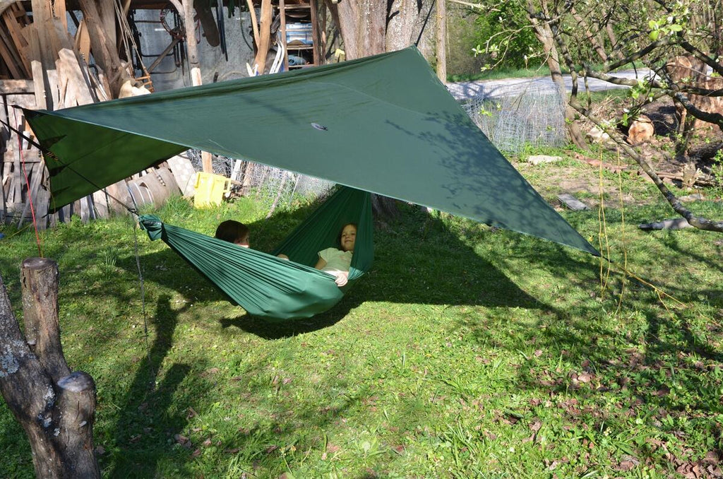 Tarp Full Moon 310x295 cm sil-nylon 20D 660 g grønn nærbilde