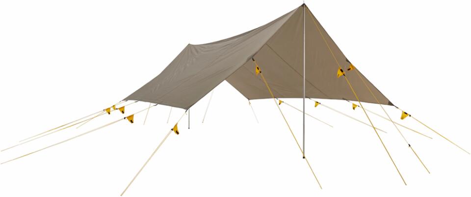 Tarp L Travel Line 435x400cm, 1,6kg, oak forfra
