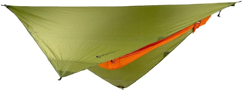 Forfra av Tarp Moon for hengekøyer 250x250cm mørkegrønn