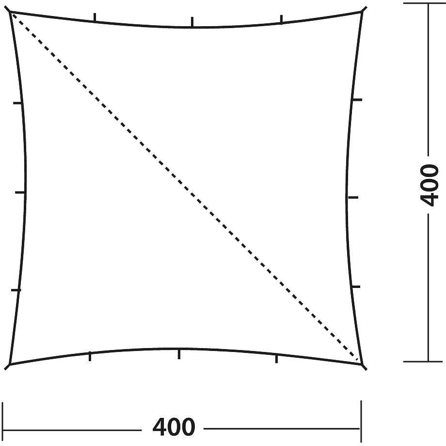 Detalj av Tarp polybomull 400x400 cm HydroTex 5,8 kg khaki - Robens materiale
