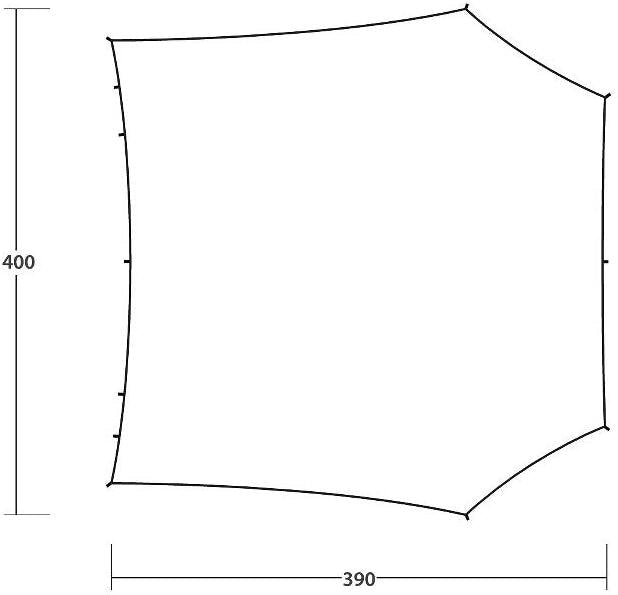 Oppbevaring av Tarp TC polybomull 400x390 cm UPF 30+ 7 kg - Outwell Louisiana i bæreveske