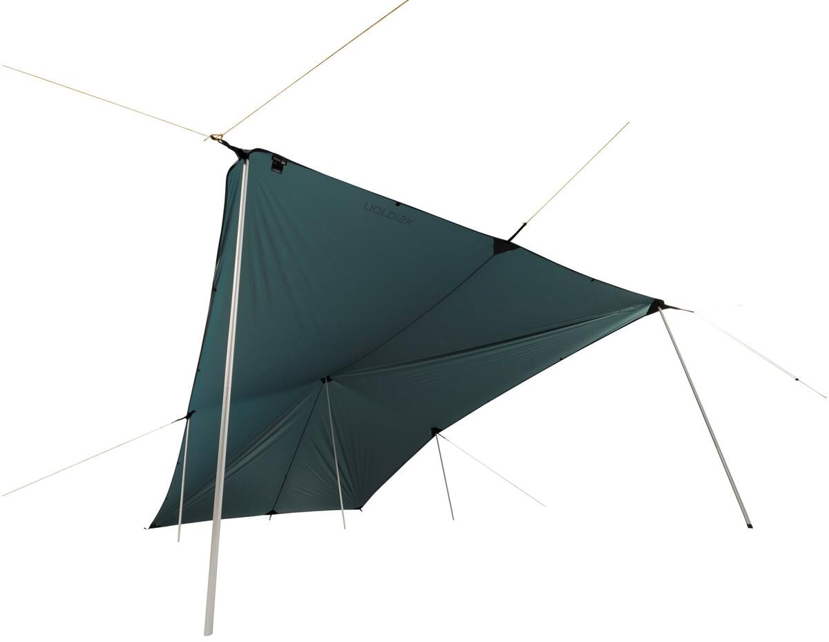 Detaljbilde av nylon ripstop materiale på Tarp Voss 14 SI