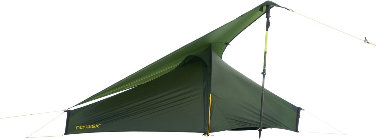 Detalj av Tarp Voss 2 LW 184x230 cm ultralett 140 g nylon grønn