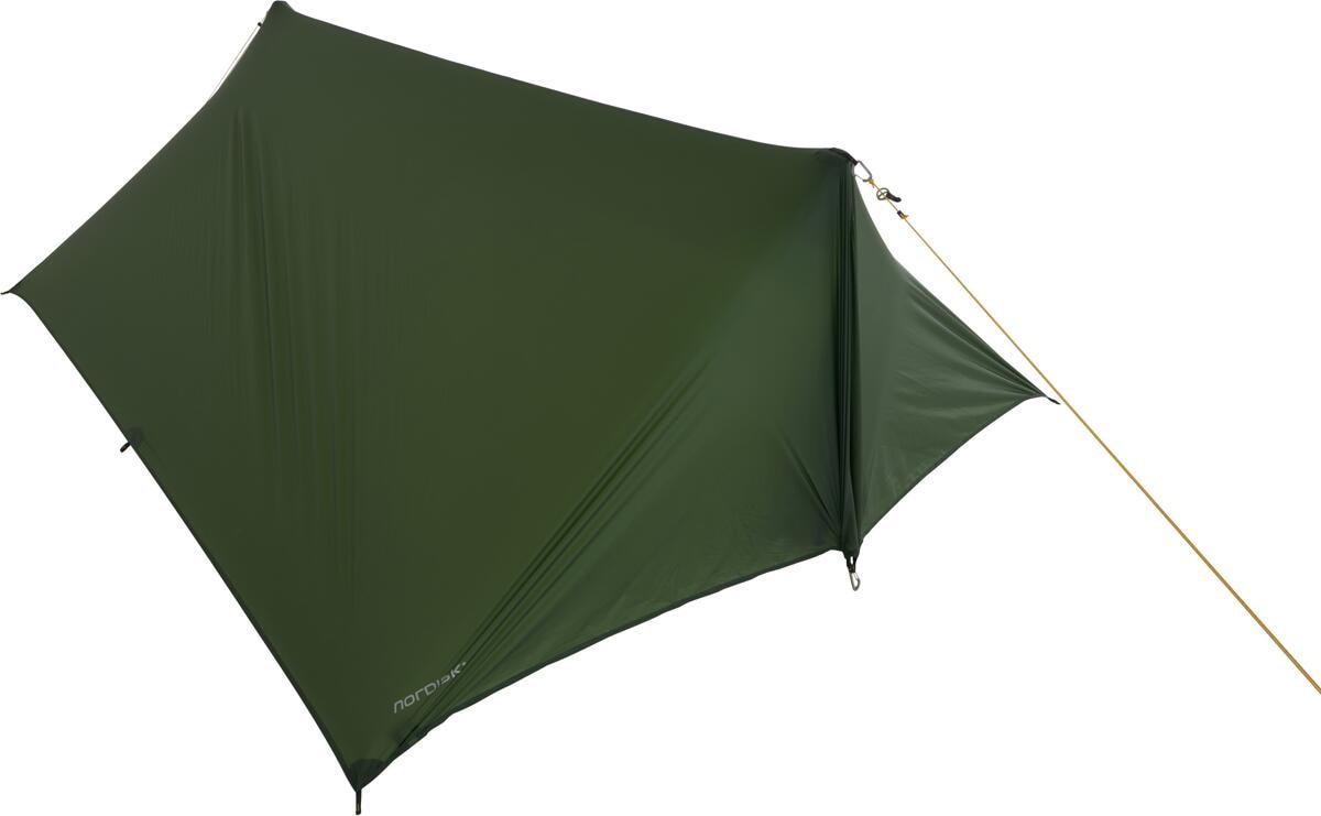Nærbilde av festepunkt på Tarp Voss 7 LW Multi 380x220 cm