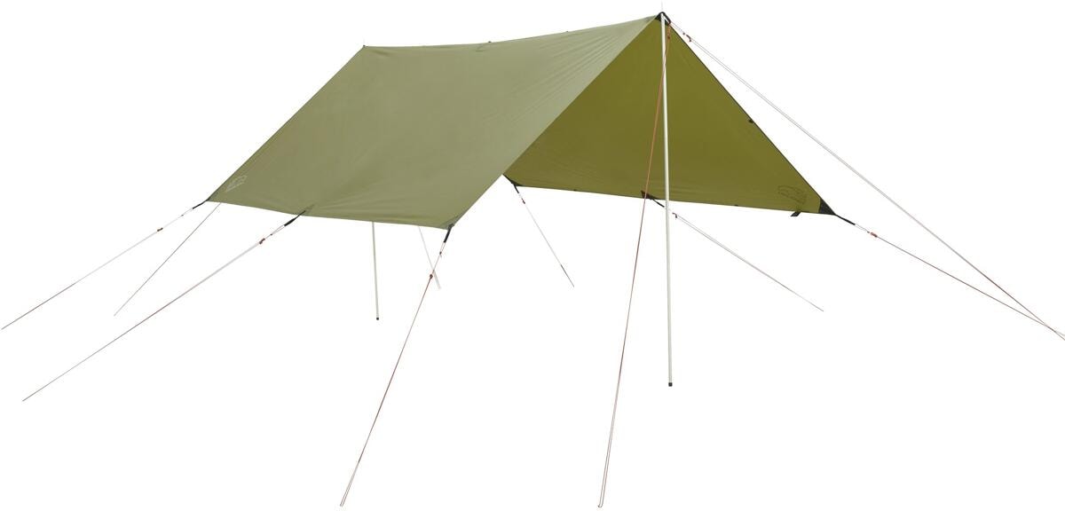 Tarp Voss 9 PU 310x285 cm forfra i grønn farge