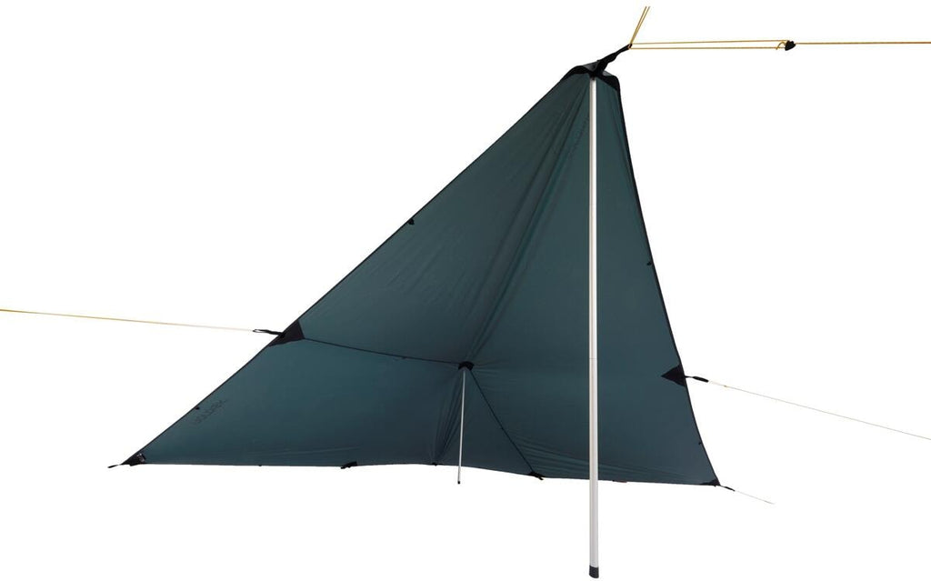 Detalj av silikonbelagt nylon ripstop på Tarp Voss 9 SI 285x310 cm