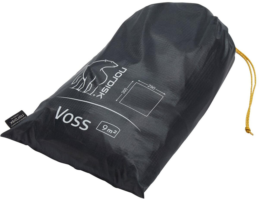 Tarp Voss 9 SI 285x310 cm pakket sammen for transport
