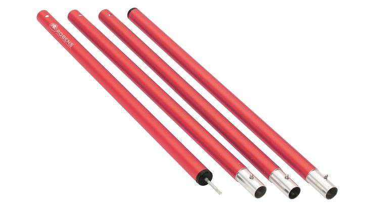 Tarpstang aluminium 240 cm 28 mm rød 1050 g - Robens for campingbruk
