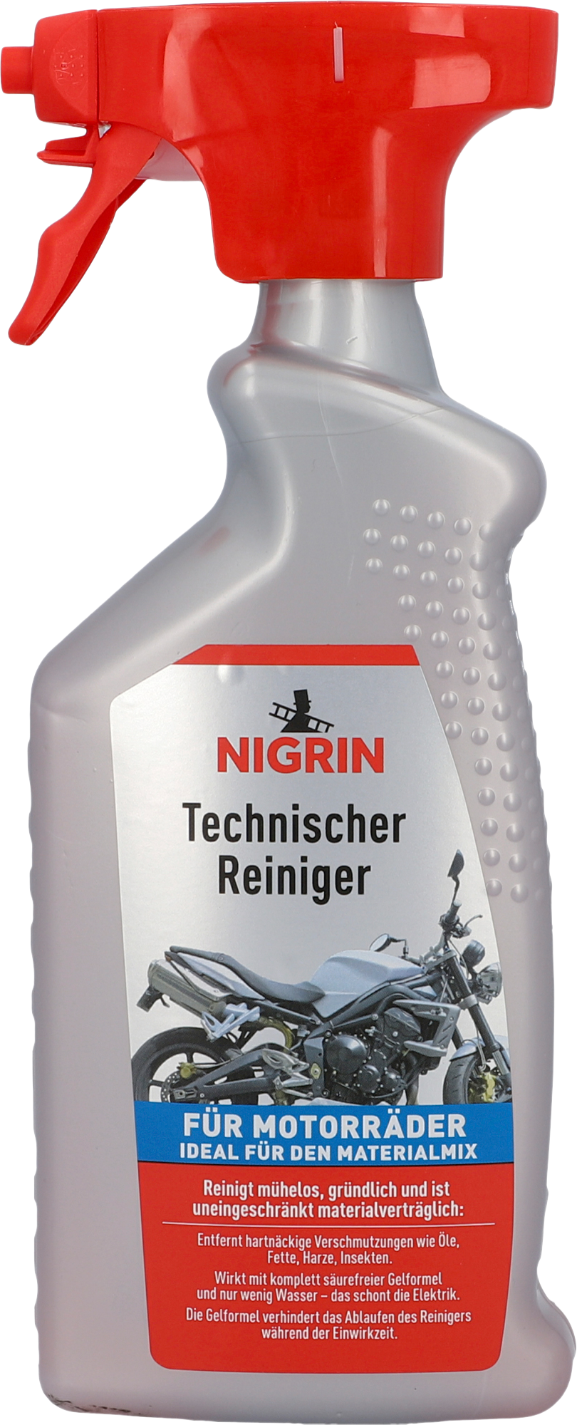 Teknisk rengjøringsmiddel for motorsykler 500 ml - Nigrin forfra
