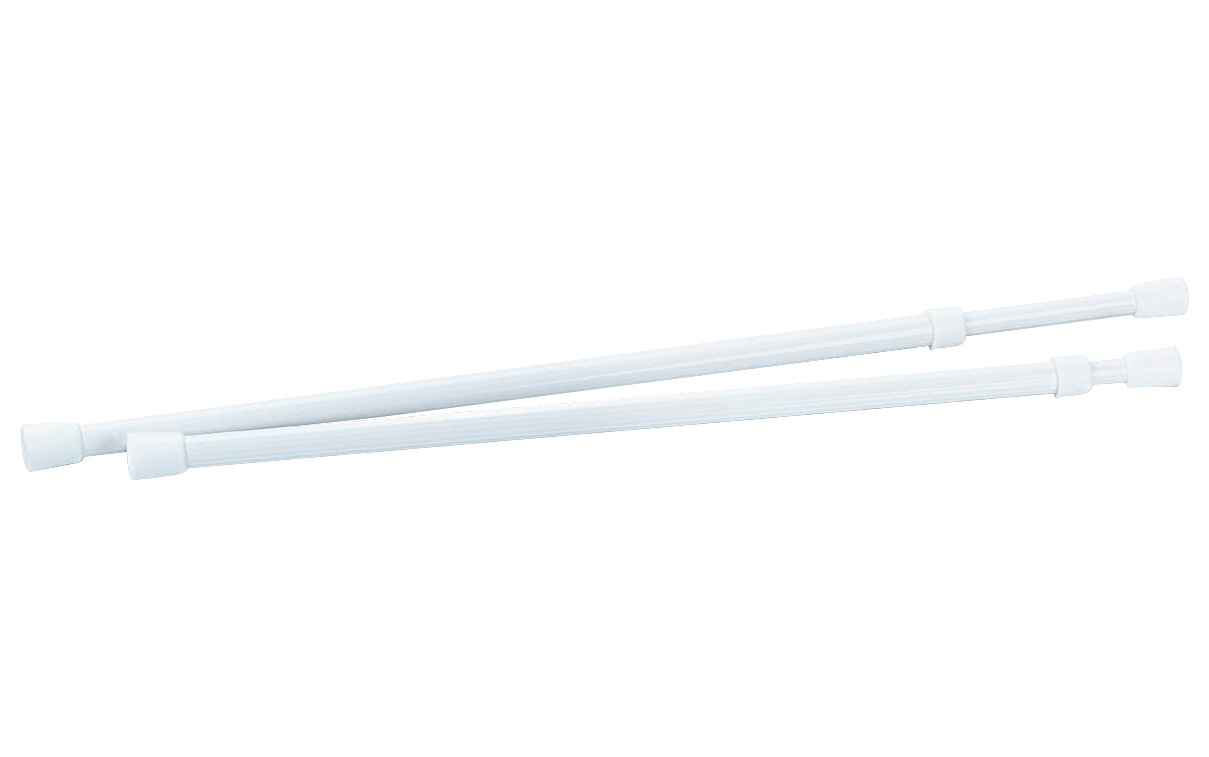 Teleskopisk klemmestang i aluminium 26-44 cm 2er sett - Peggy Peg forfra