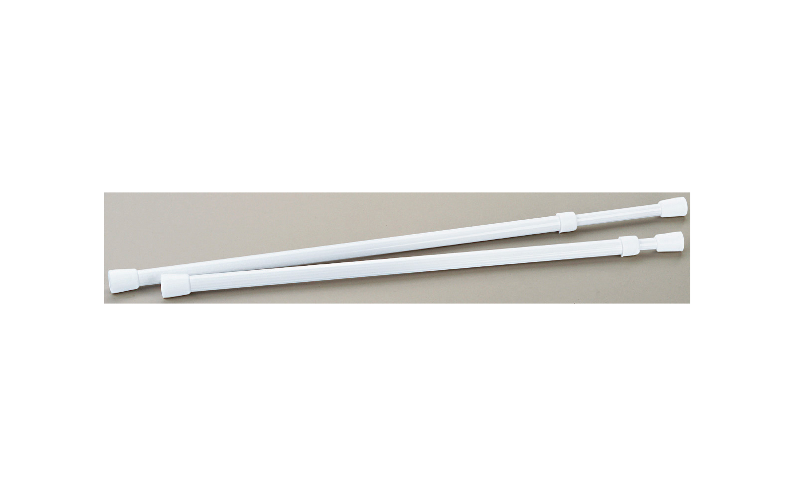 Teleskopisk klemmestang i aluminium 26-44 cm 2er sett - Peggy Peg bakside