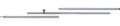 Teleskopisk oppsettstang stål 110-200 cm for fortelt front