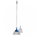 Teleskopkost Franky 69-125 cm med feiebrett aluminium - Brunner visning forfra