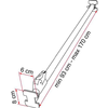 Teleskopstang for lastsikring Luggage Bar 170 cm aluminium bakside