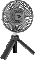 Teleskopvifte med oppladbart batteri og LED 3,7V - Brunner Thyfan RG forfra