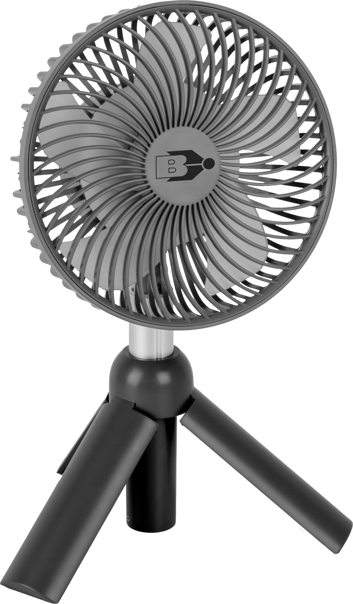 Teleskopvifte med oppladbart batteri og LED 3,7V - Brunner Thyfan RG forfra