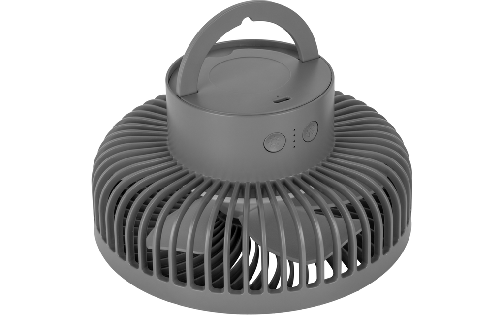 Detalj av Teleskopvifte med oppladbart batteri og LED 3,7V - Brunner Thyfan RG