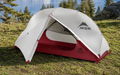 Telt Hubba NX V6 for 1 person 3-sesong nylon 1,5 kg - MSR oppslått med yttertelt sett forfra