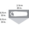 Telt Hubba NX V6 for 1 person 3-sesong nylon 1,5 kg - MSR nærbilde av Easton Syclone-stenger