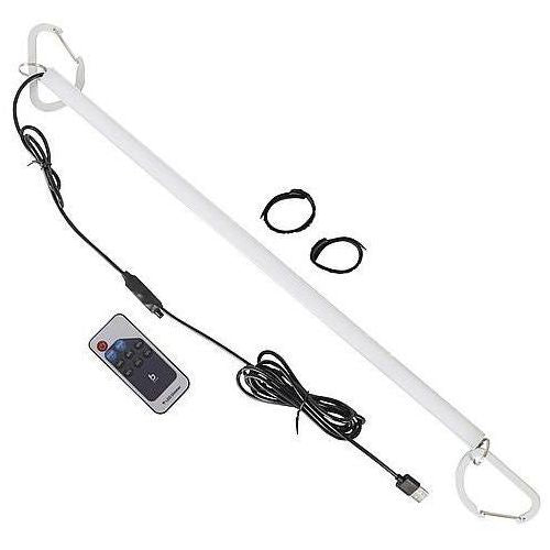 Telt- og markiselampe Slim Tube LED dimbar 50 cm 500 lm sett forfra