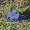Teltplug BF220 svart 22 cm resirkulert plast montert