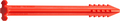 Teltplug RT120 rød 12 cm 10-pk Swiss Piranha forfra