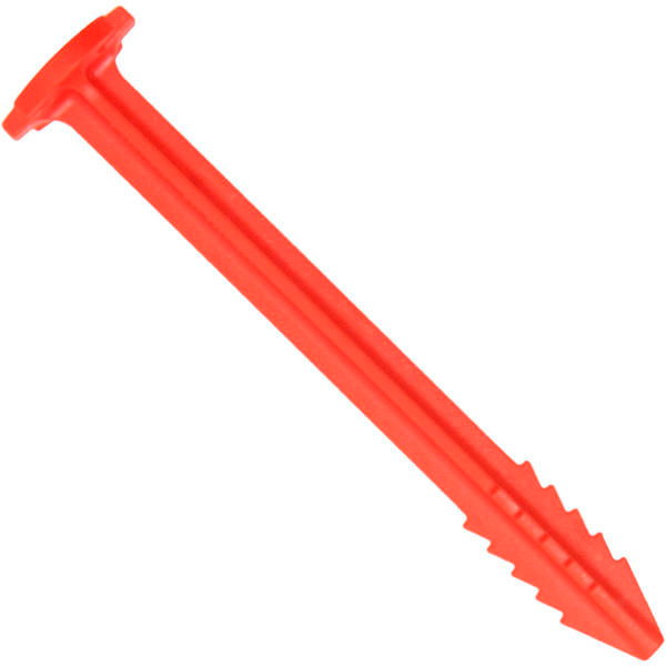 Teltplug RT90 rød 9 cm forfra