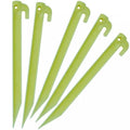 Teltplugger 22 cm selvlysende plast for blandet grunn, forfra