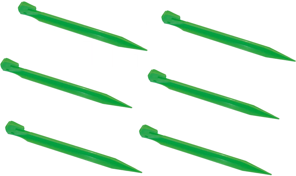 Teltplugger ABS 20 cm grønn 6-pack forfra