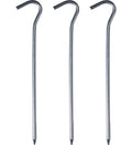 Teltplugger aluminium 18 cm 3-pack for harde bunnforhold Bent forfra