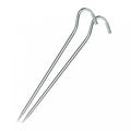 Teltplugger i aluminium 20 cm for hard grunn, 2-pakning forfra