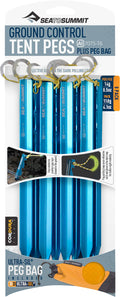 Teltplugger aluminium 7075-T6 18 cm - Sea to Summit sett forfra