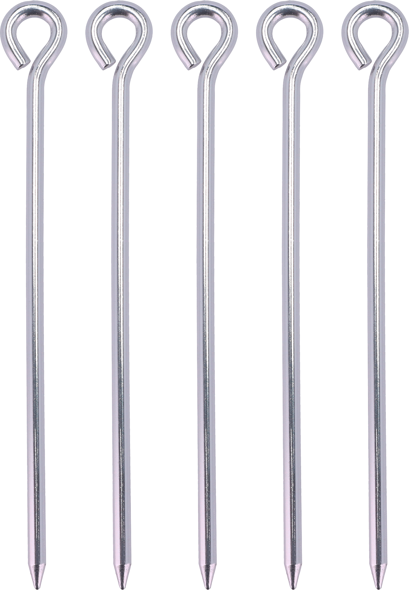 Teltplugger aluminiumsspiker med øye 19 cm for blandet grunn, 5-pack for camping