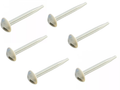 Teltplugger i plast 10 cm for myk grunn, 6-pack forfra