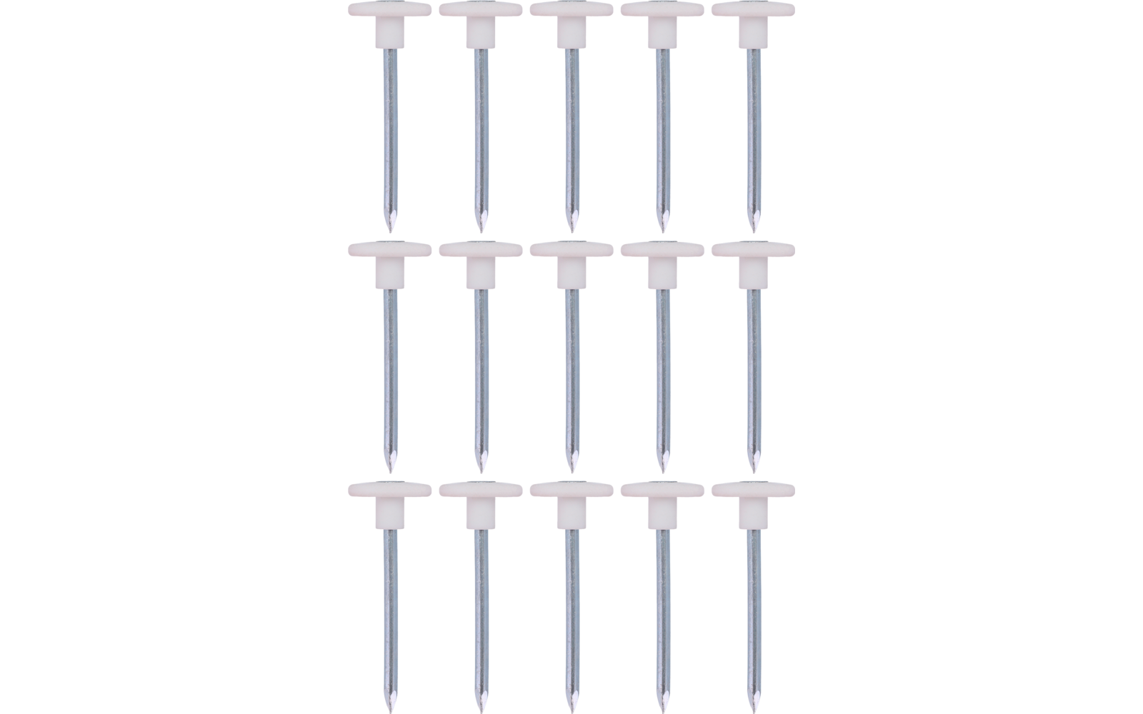 Detaljbilde av teltplugger stål 10 cm for hard grunn 15-pack