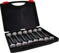 Teltplugger stål 10 cm for hard grunn 15-pack forfra
