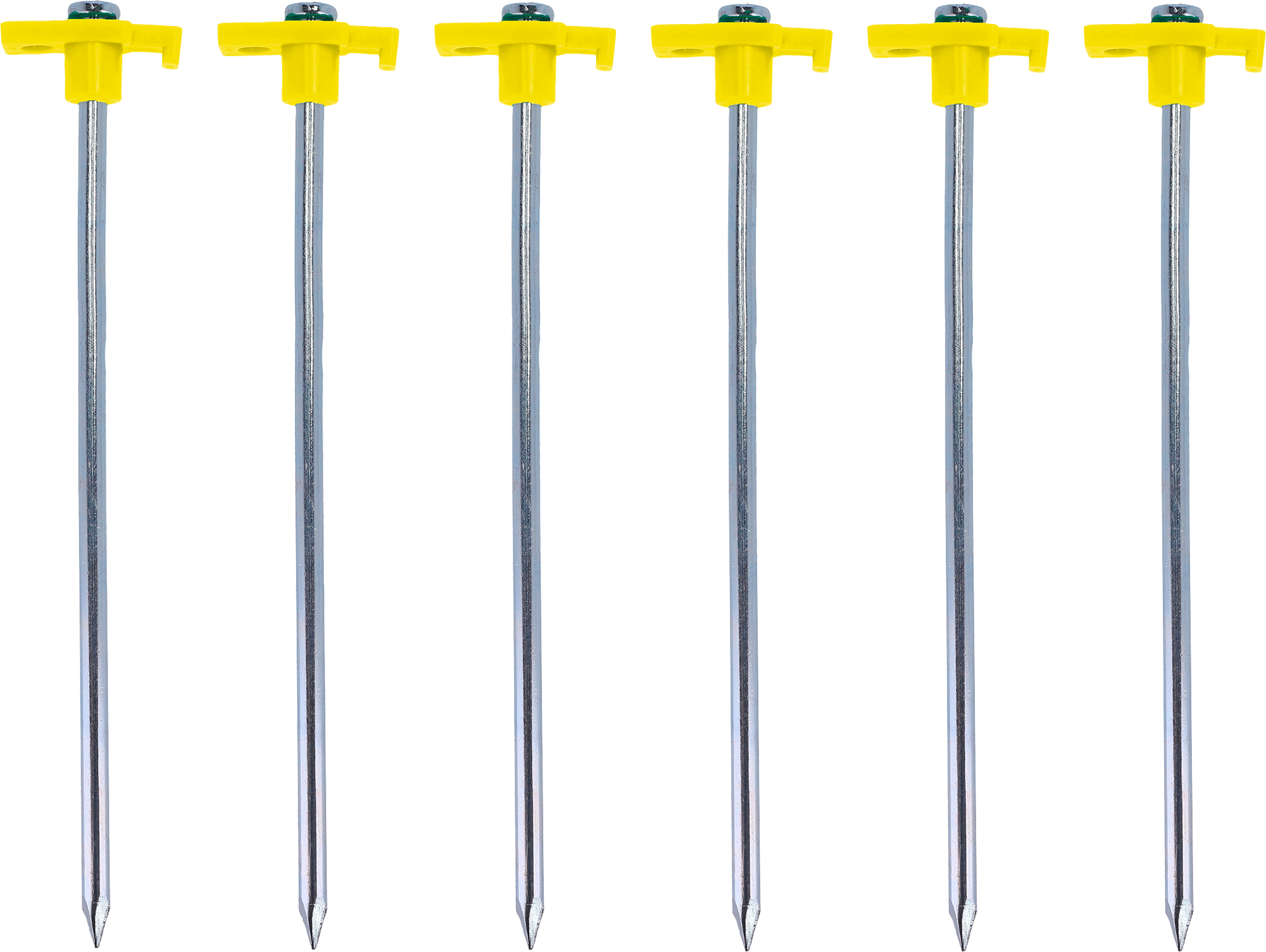 Teltplugger stål 25 cm for hardt underlag 6-pack ExtremePeg forfra