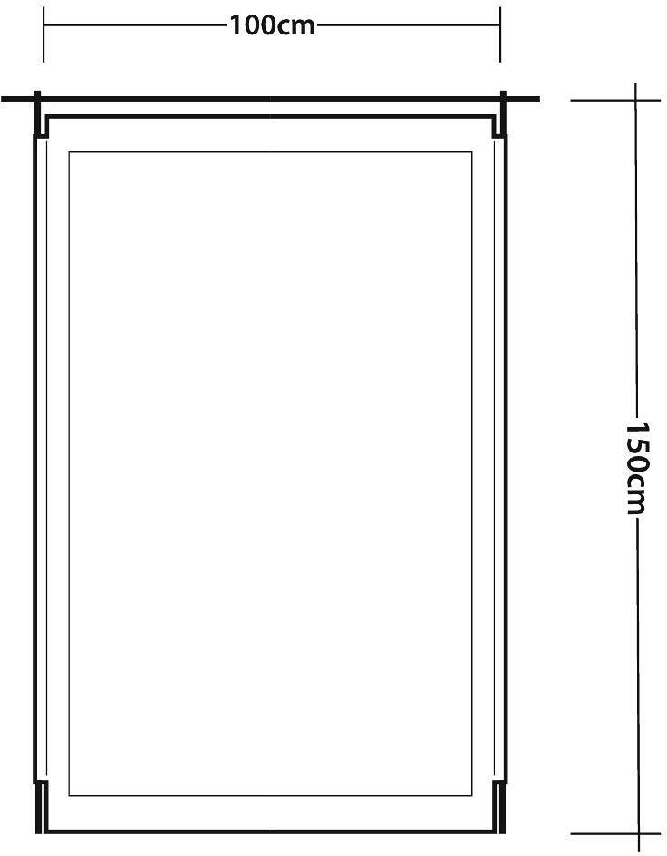 Teltskap Ryde materiale og stålramme detalj