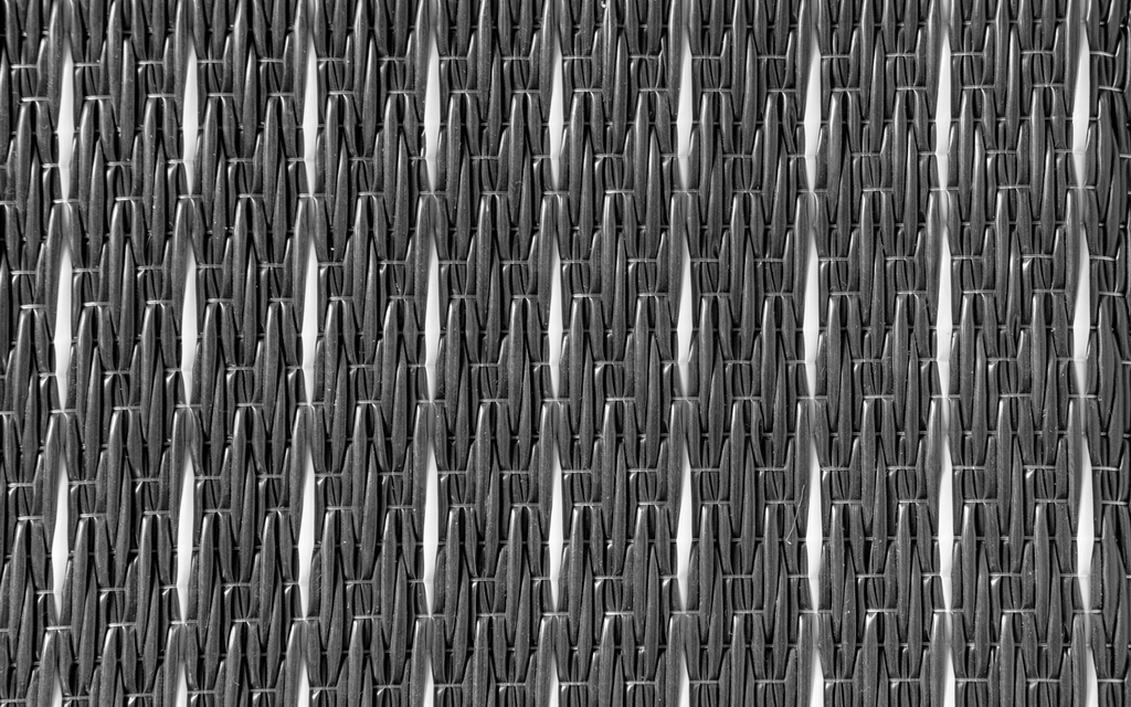 Teltteppe Balmat svart/hvit 250 x 350 cm forfra