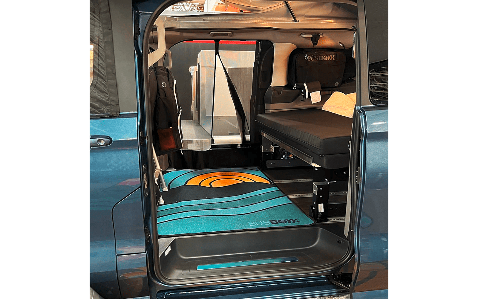 Detalj av Teppe rugBoxx Sunrise 106x100 cm bomull for bobil