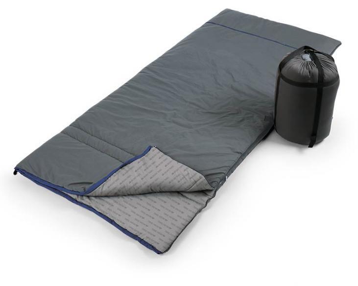 Teppepose Holiday Travel 210x90 cm bomullsfôr grå for camping