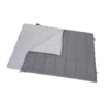 Teppesovepose Arizona Double 300G for 2 personer 220x140 cm grå åpnet med flanellfôr synlig