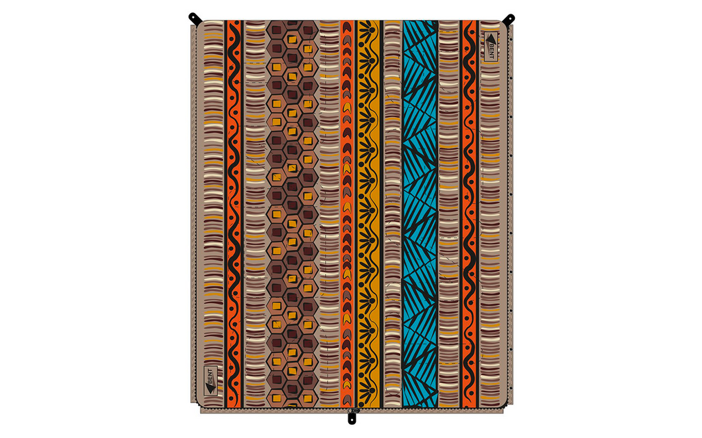 Teppesovepose Bentcho vendbar med veske Africa 200 x 80 cm - Bent i bruk på camping