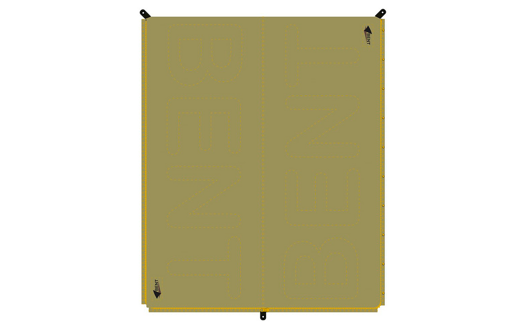 Teppesovepose Bentcho vendbar med veske Scandi 200 x 80 cm - Bent i bruk på campingtur