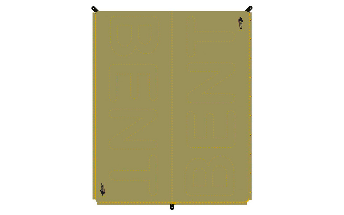 Teppesovepose Bentcho vendbar med veske Scandi 200 x 80 cm - Bent i bruk på campingtur
