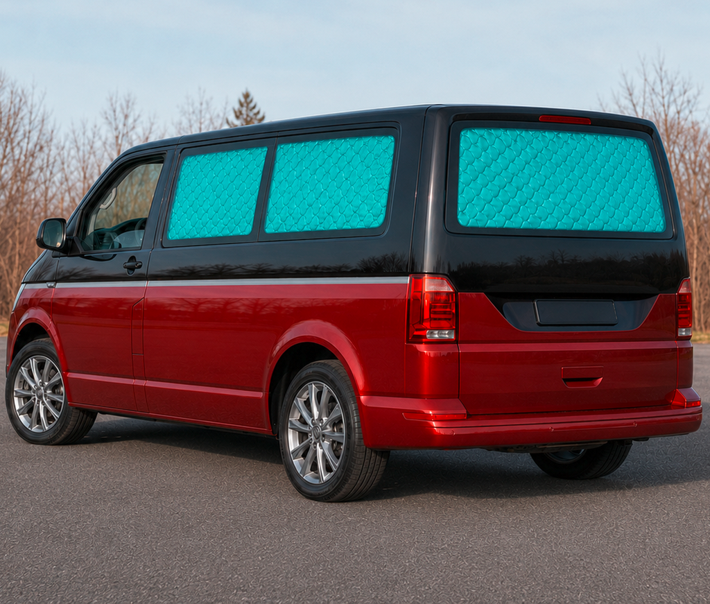 Termisk mørkleggingsrullegardin 7-lags for VW T6 foran