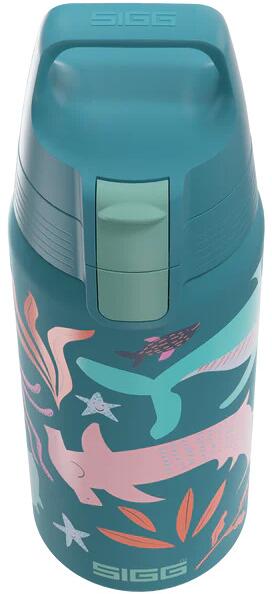 Termodrikkeflaske Shield Therm One barn 0,5 l Blue World montert med drikkebånd